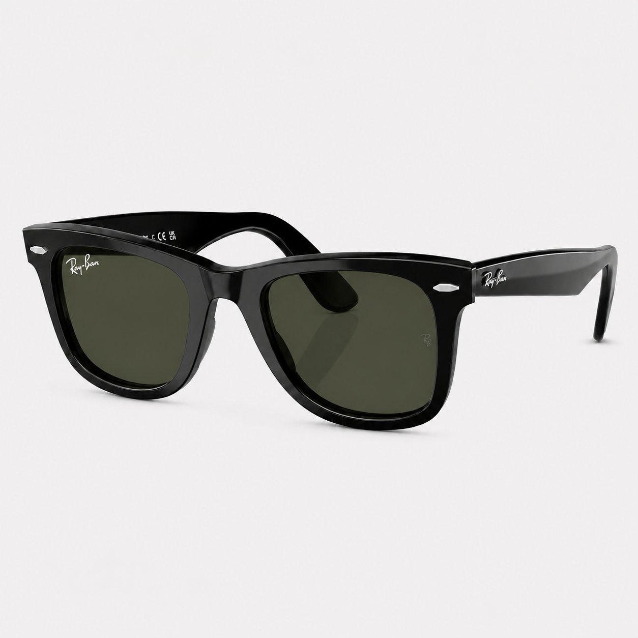 Óculos de Sol Unissex Wayfarer Lentes de Cristal
